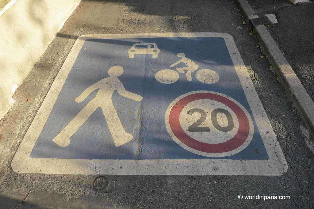Bike Signs Floor