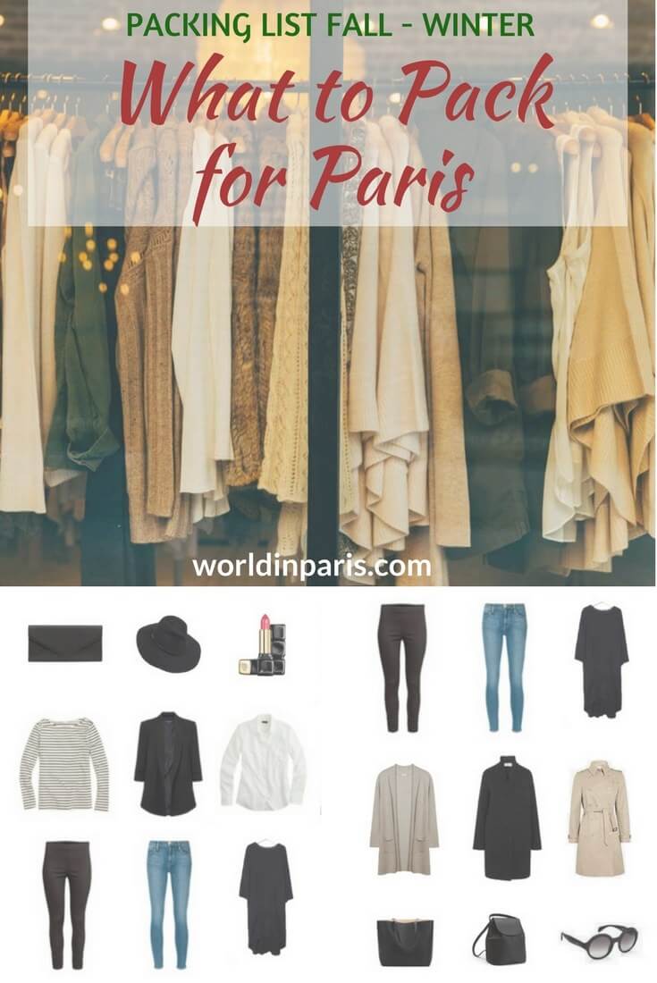 What to wear in Paris: Paris Packing List (Fall & Winter) – World In Paris