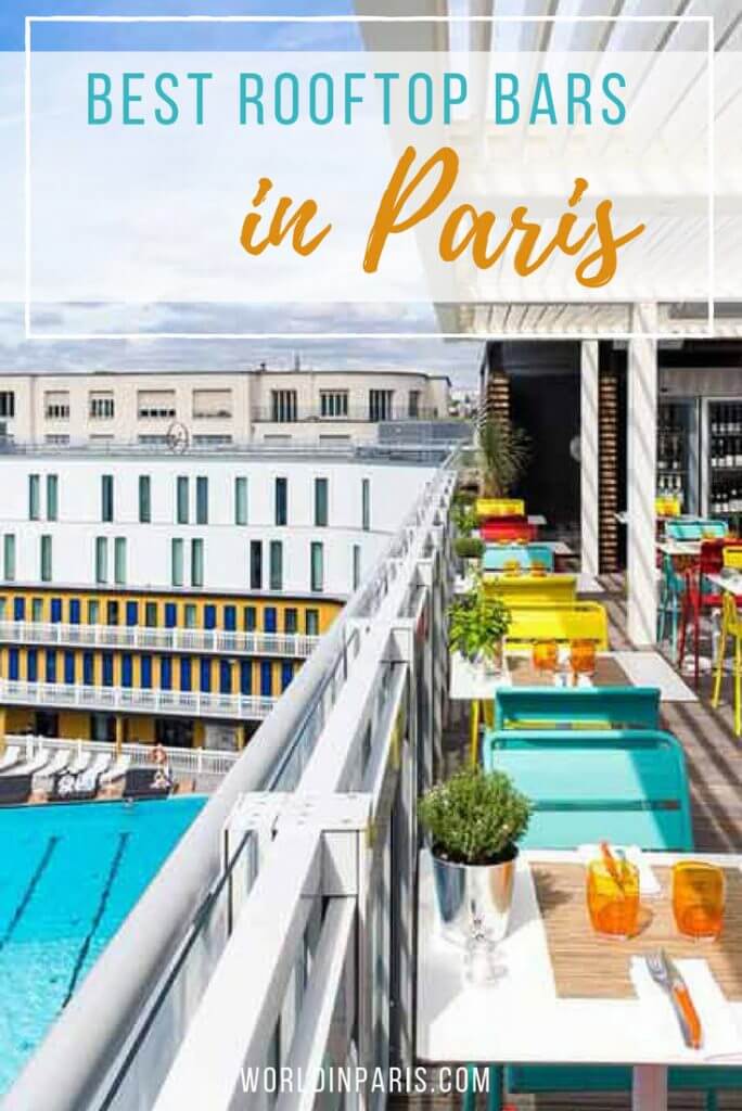 best rooftop bars in Paris, best Paris rooftop bars, rooftops of Paris, best views of Eiffel Tower, Paris skyline, Paris City View, bars with view of Eiffel Tower, Paris at night #paris #parisatnight #moveablefeast