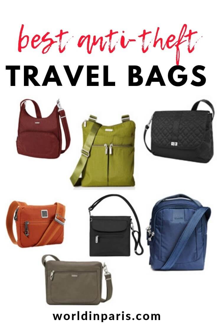 Best Anti-Theft Travel Bags, Safe Travels, Secure Travel Bags, Best anti theft cross body travel bag, anti theft crossbody travel bag, Best theft proof travel bags, Best anti theft shoulder bag #travelgifts 