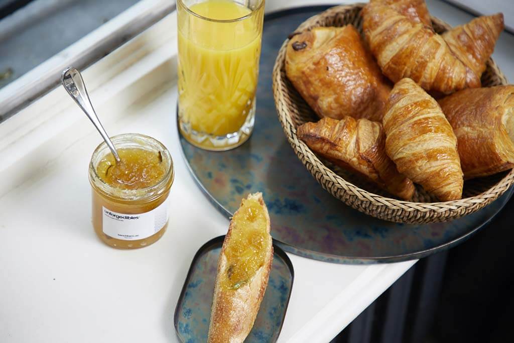Typical Breakfast in Paris