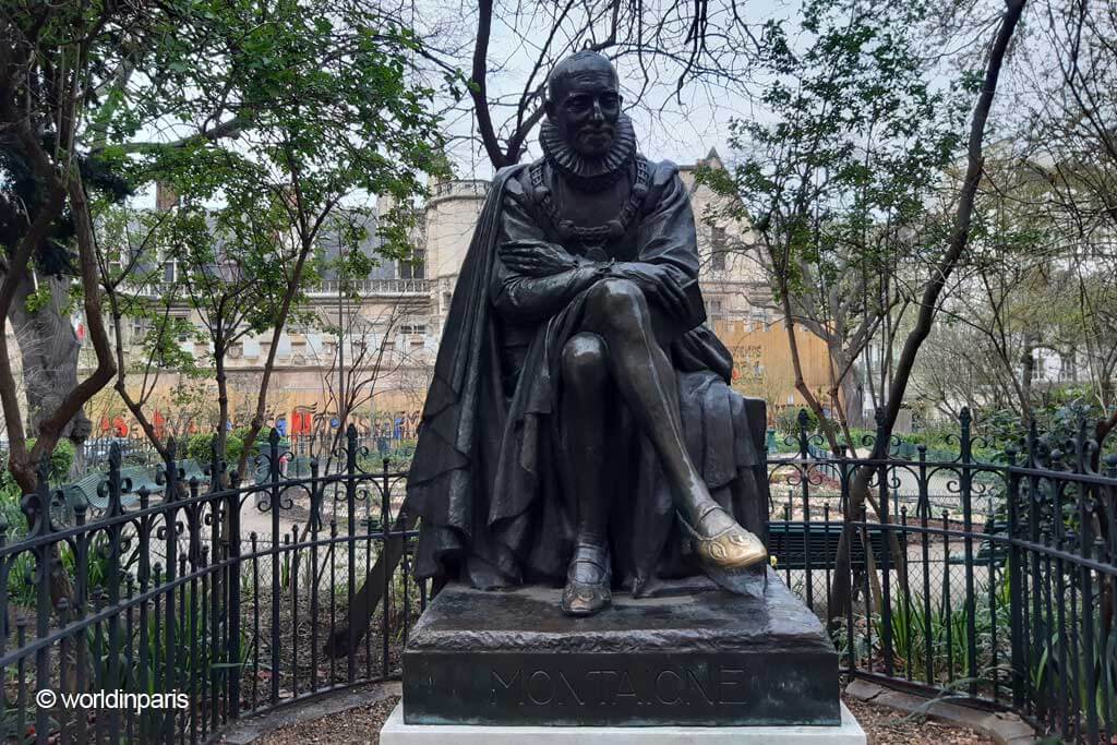 The Story Behind Montaigne s Statue In Paris World In Paris