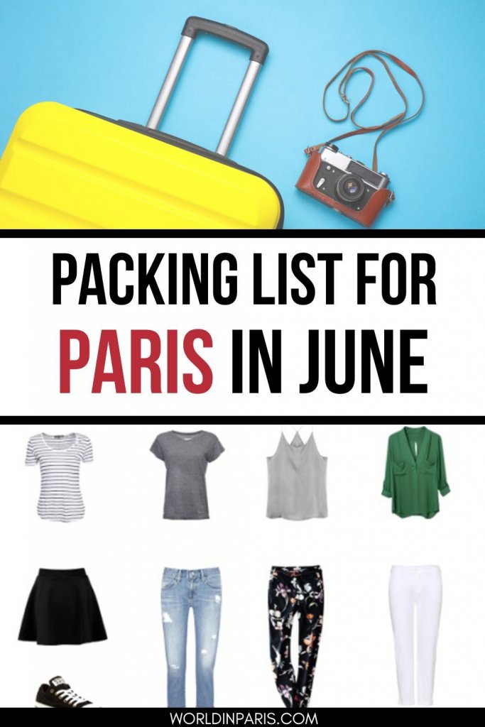 Packing List for Paris in June (Men & Women)