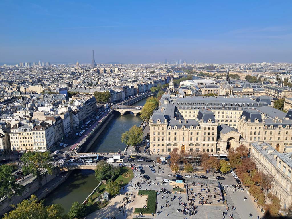 Paris View from Notre Dame Towers